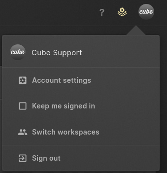 account settings