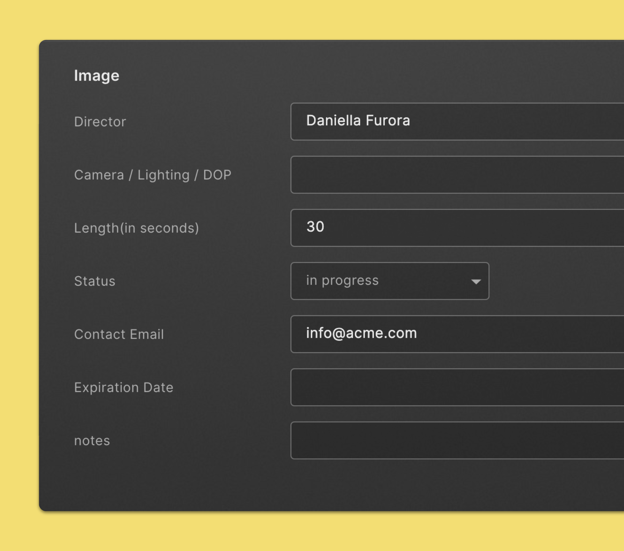 Add or change metadata for a file