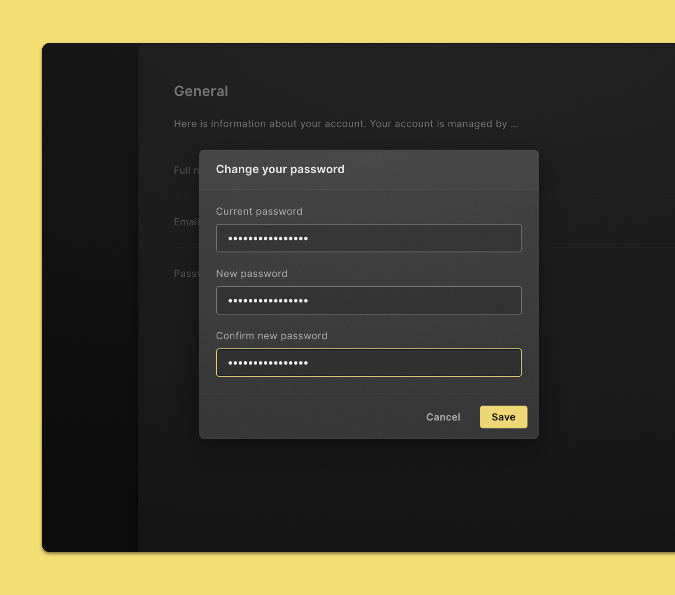 Change your password