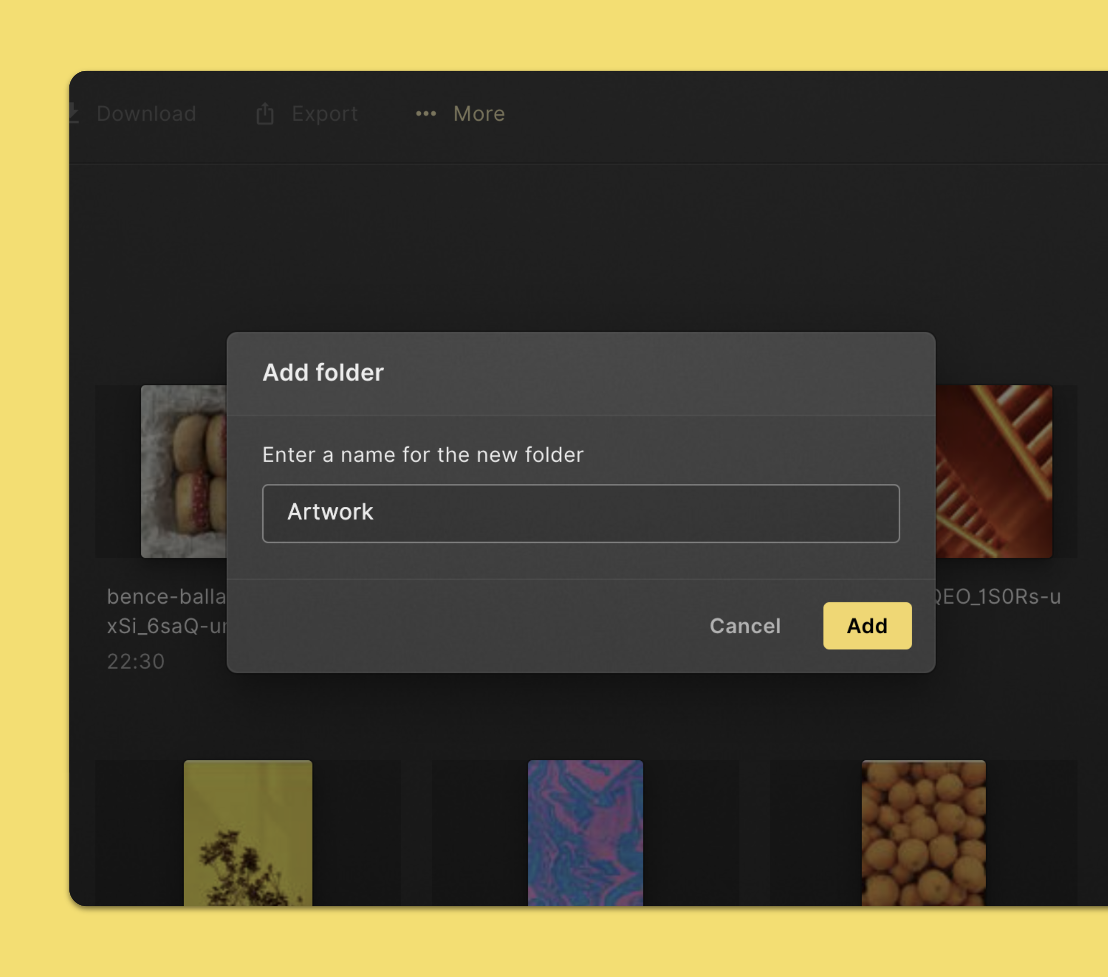 Create a folder