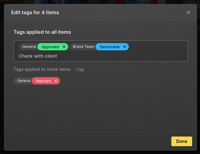 edit tags