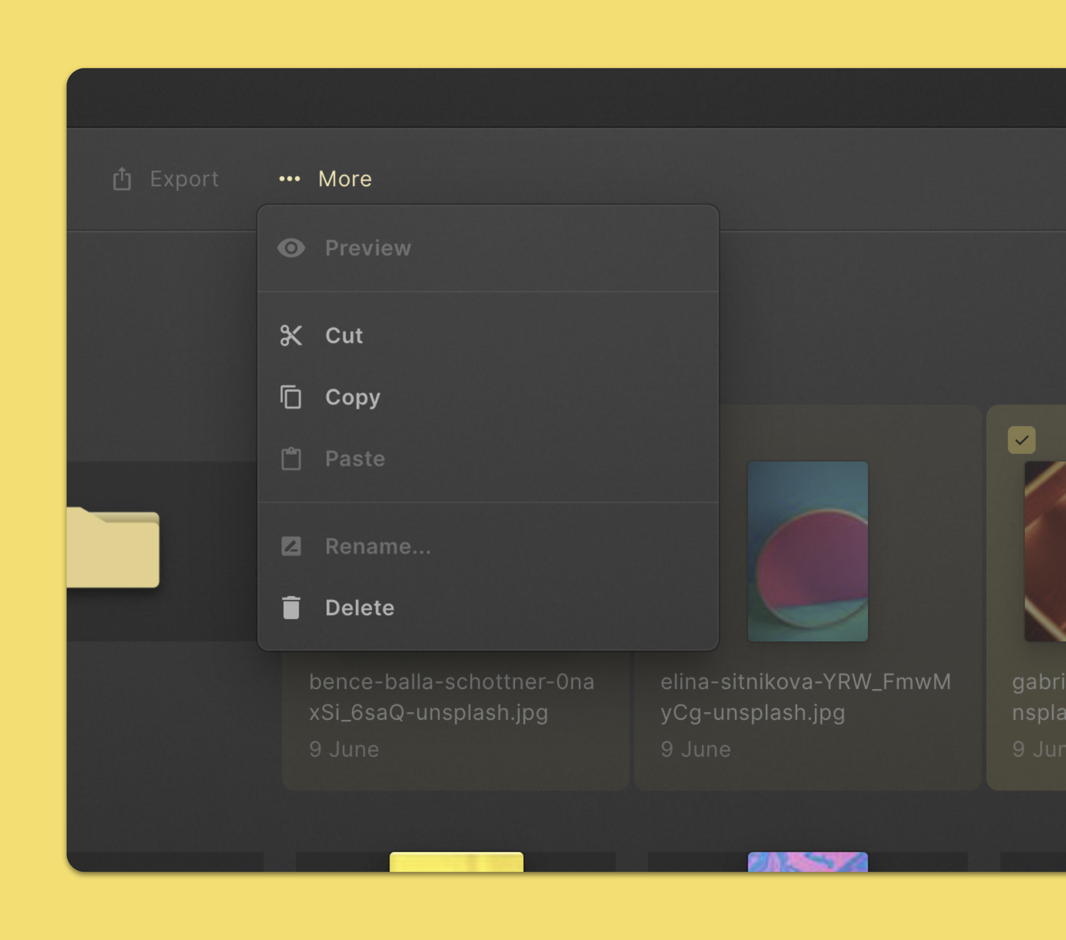 Move a file or folder