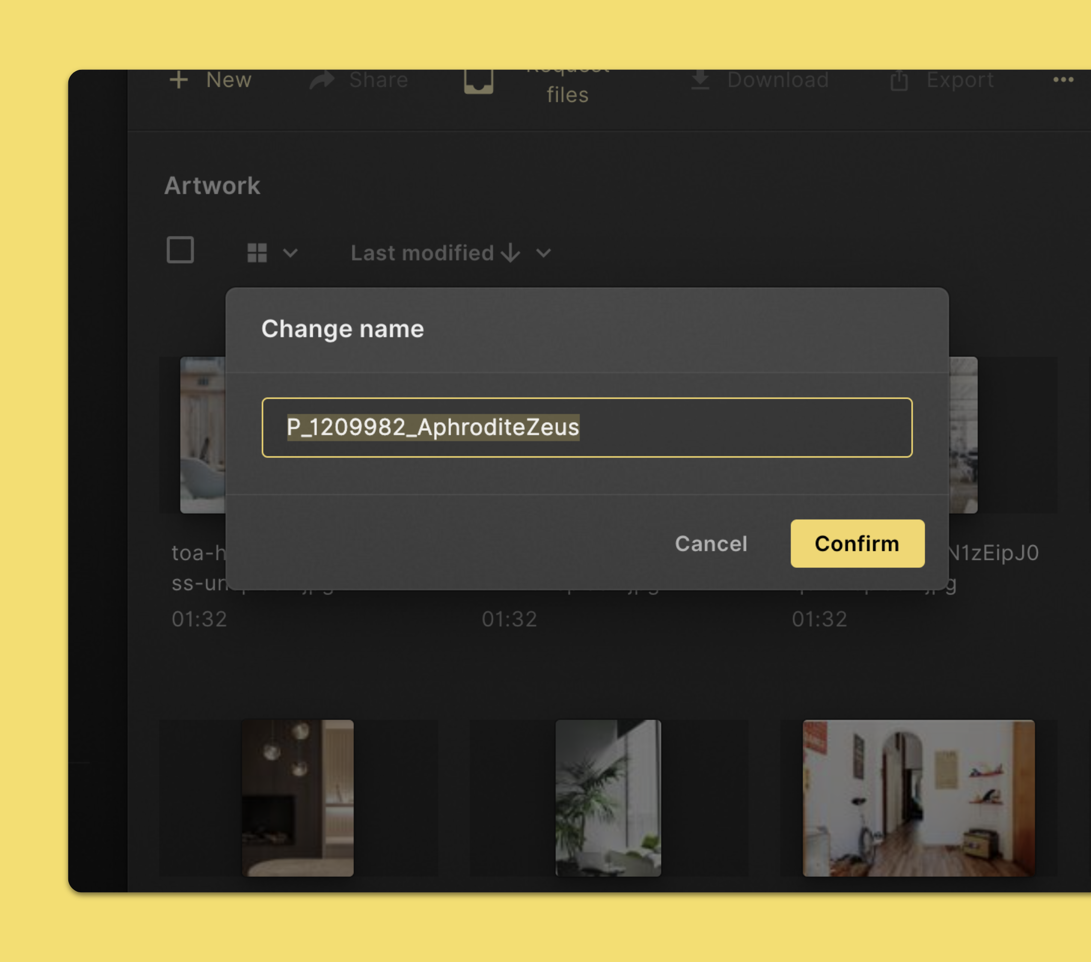 Rename a project
