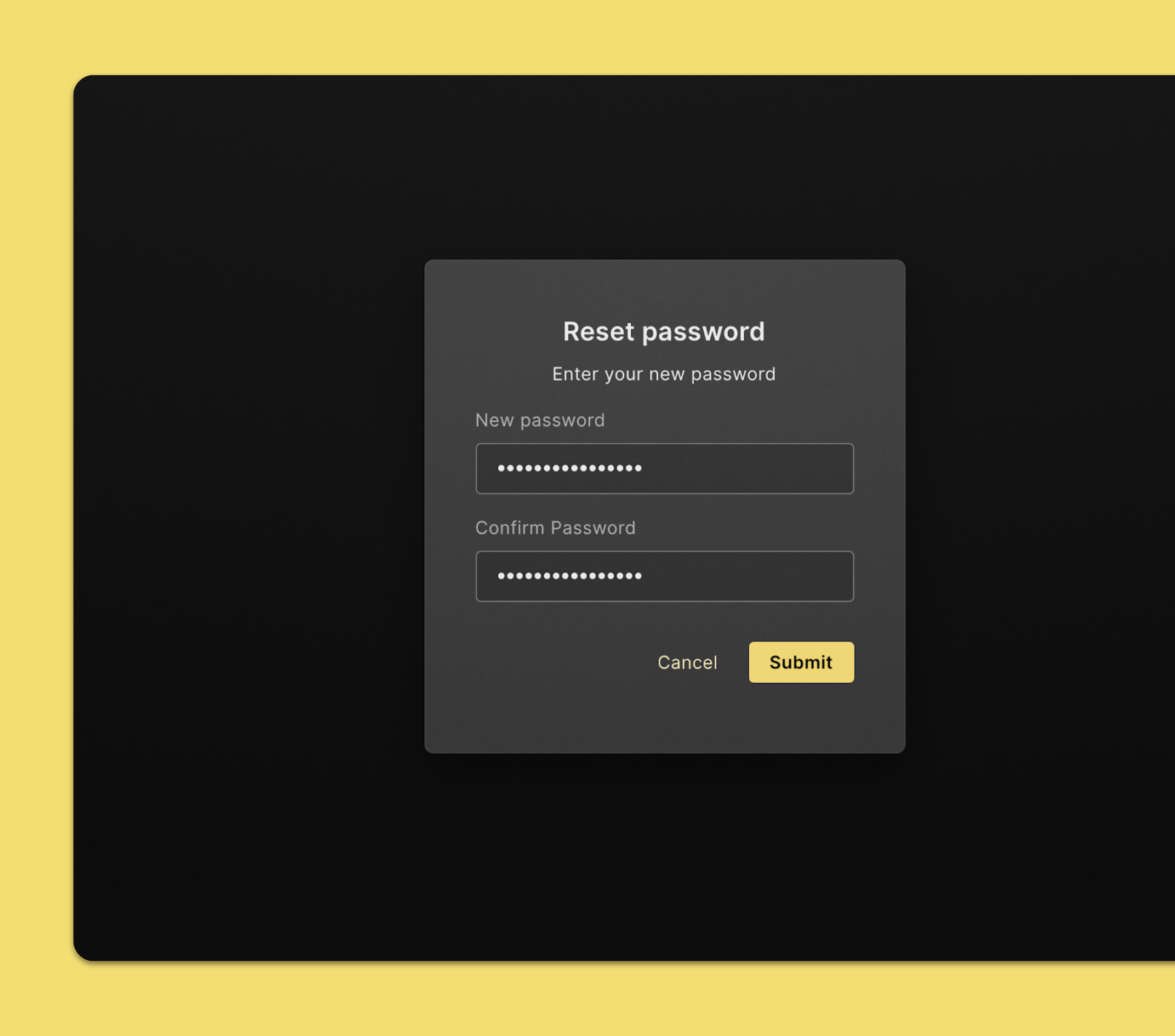 Reset a forgotten or lost password
