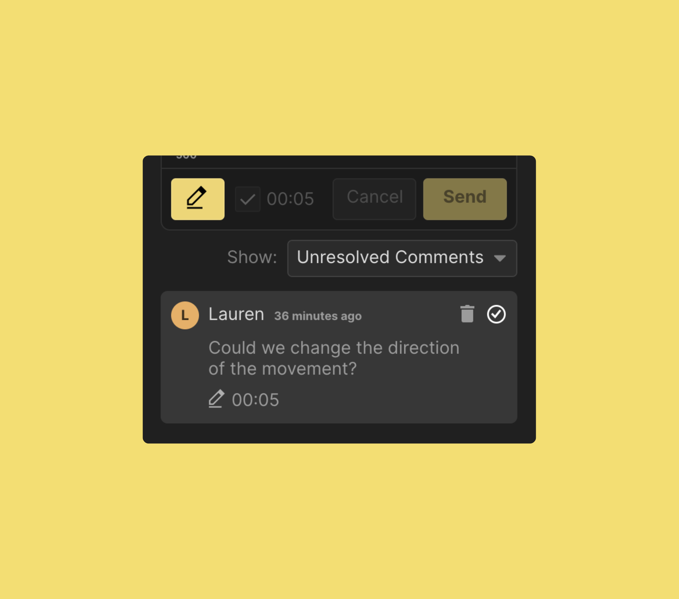 Resolve comments